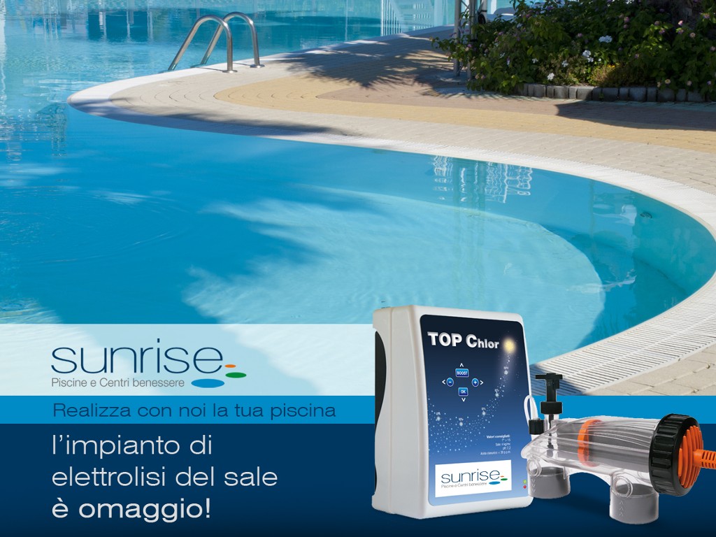 Impianto di elettrolisi del sale in omaggio Piscina acqua salata